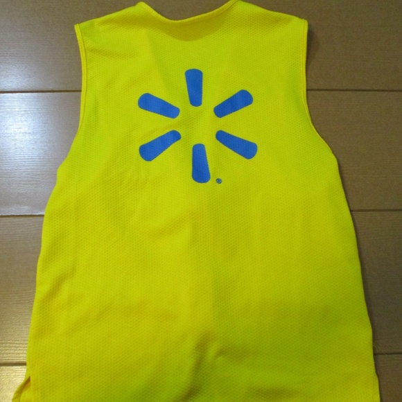 Walmart Associate Yellow Zip Uniform Employee Work Vest Unisex Sz XS - Picture 5 of 5